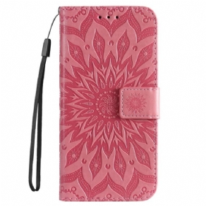 Flip Cover Xiaomi 12T / 12T Pro Med Snor Strappy Mandala