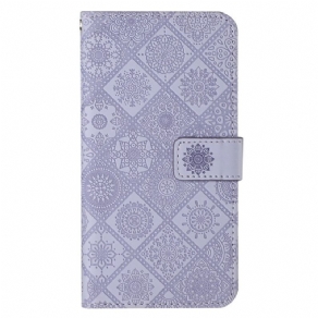 Læder Cover Xiaomi 12T / 12T Pro Blomstermønster