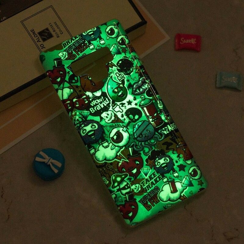 Cover Samsung Galaxy Note 9 Fluorescerende Galskab