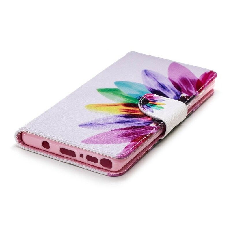 Flip Cover Samsung Galaxy Note 9 Akvarelblomst