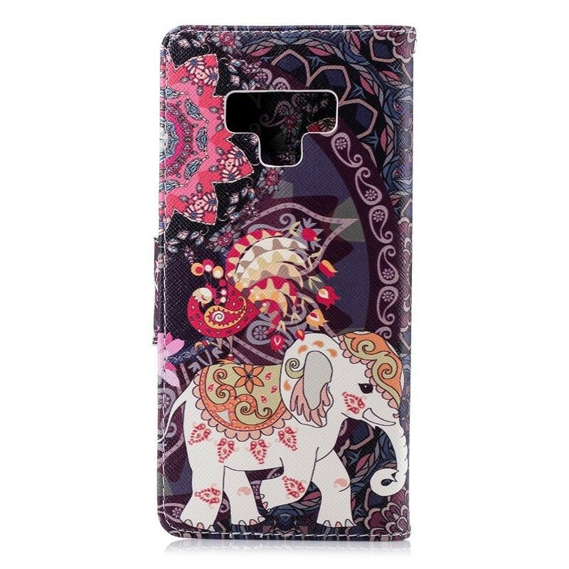 Flip Cover Samsung Galaxy Note 9 Etnisk Elefantmandala