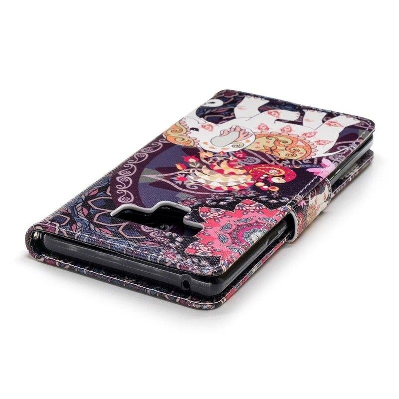 Flip Cover Samsung Galaxy Note 9 Etnisk Elefantmandala