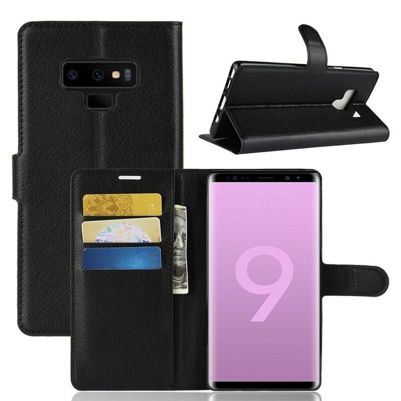 Flip Cover Samsung Galaxy Note 9 Retro Litchi