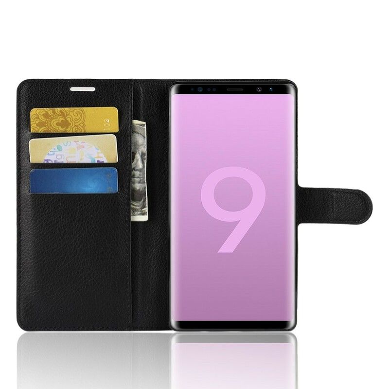 Flip Cover Samsung Galaxy Note 9 Retro Litchi