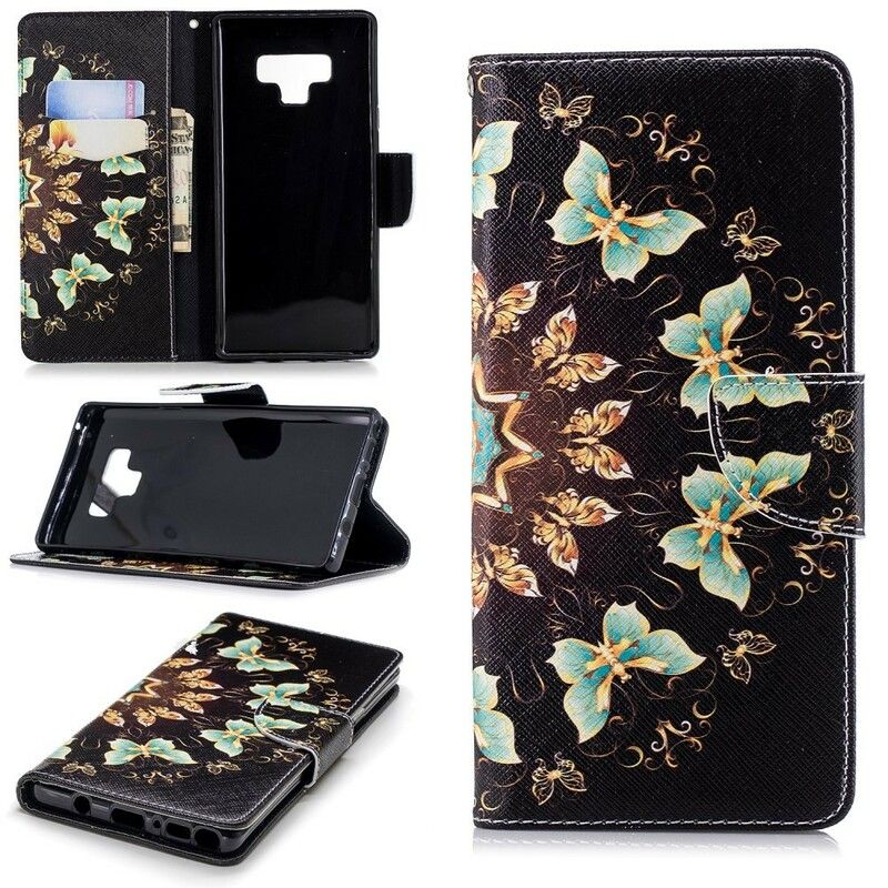 Flip Cover Samsung Galaxy Note 9 Sommerfuglemandala