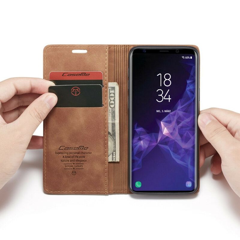 Cover Samsung Galaxy S9 Flip Cover Caseme Kunstlæder