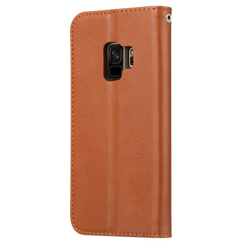 Cover Samsung Galaxy S9 Flip Cover Faux Læder Kortholder