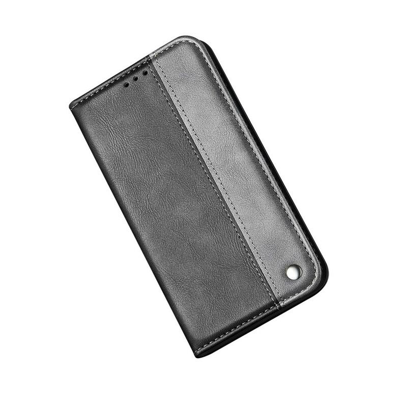 Cover Samsung Galaxy S9 Flip Cover Tofarvet Lædereffekt