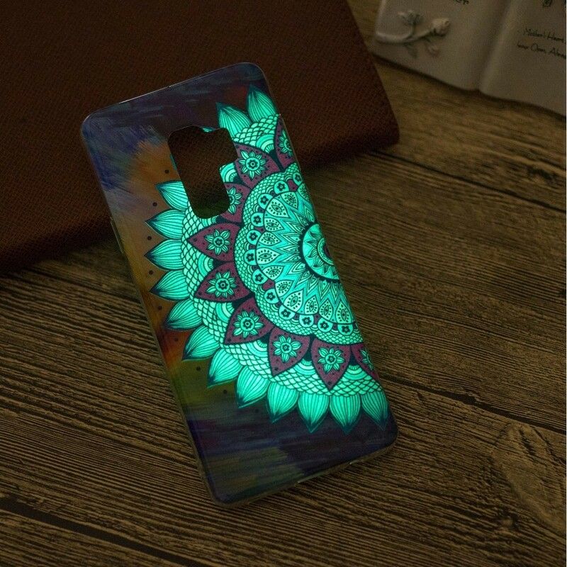 Cover Samsung Galaxy S9 Fluorescerende Farverig Mandala