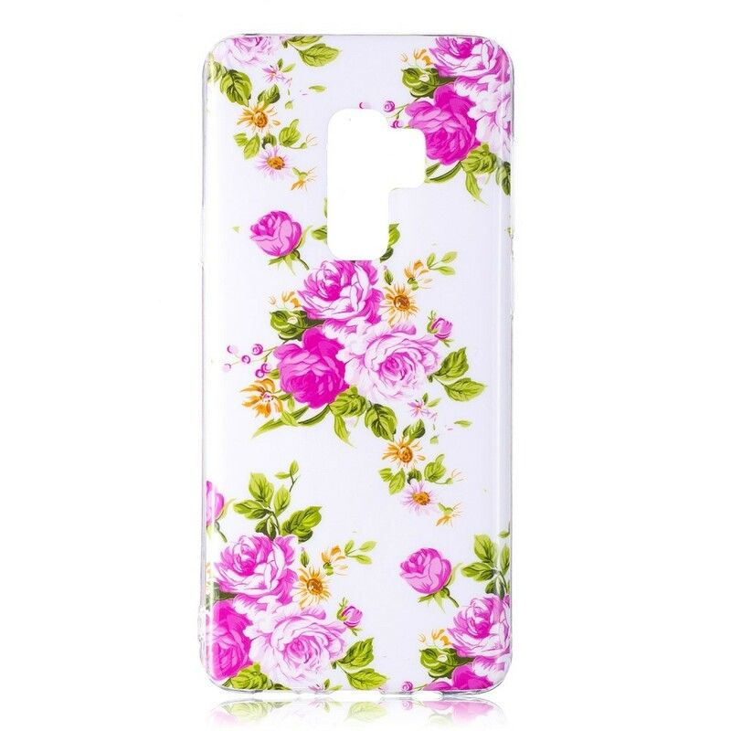 Cover Samsung Galaxy S9 Fluorescerende Frihedsblomster