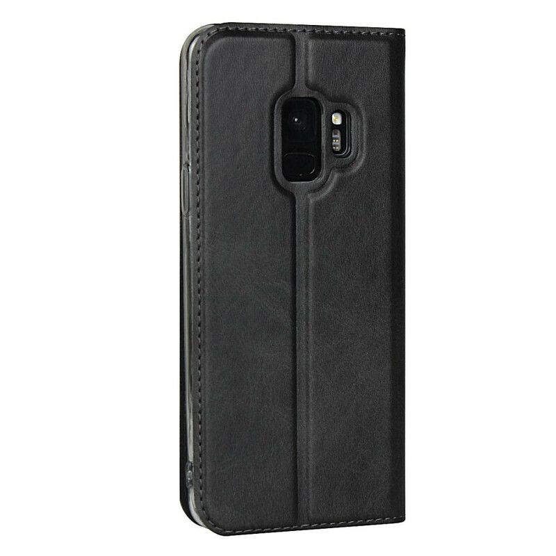 Cover Samsung Galaxy S9 Med Snor Flip Cover Faux Læder Klasse Med Rem