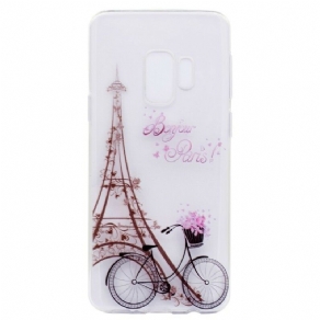 Cover Samsung Galaxy S9 Transparent Bonjour Paris