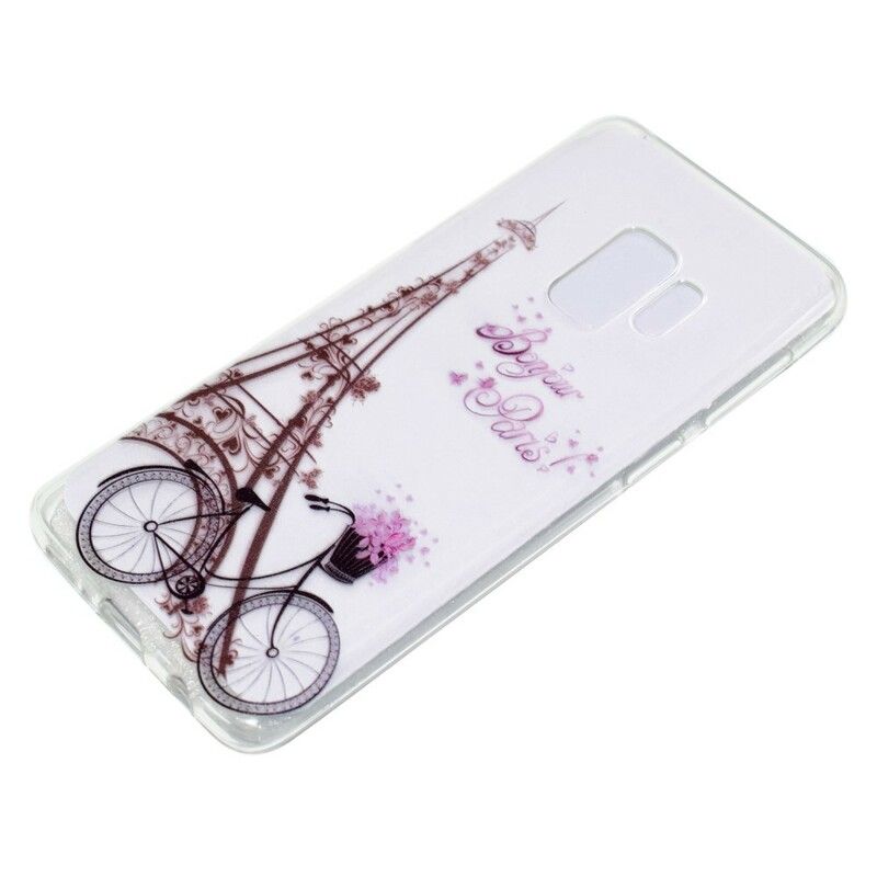 Cover Samsung Galaxy S9 Transparent Bonjour Paris