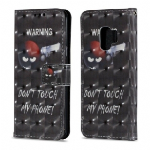 Flip Cover Samsung Galaxy S9 Advarsel