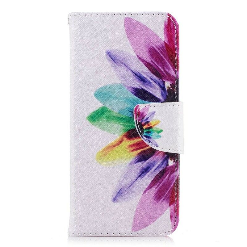 Flip Cover Samsung Galaxy S9 Akvarelblomst