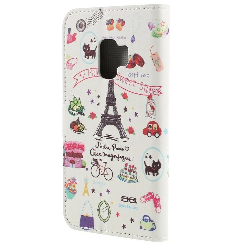 Flip Cover Samsung Galaxy S9 Jeg Elsker Paris