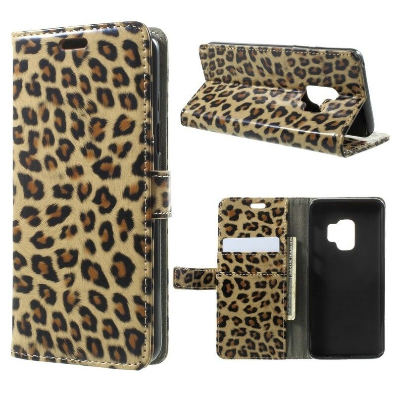 Flip Cover Samsung Galaxy S9 Leopard