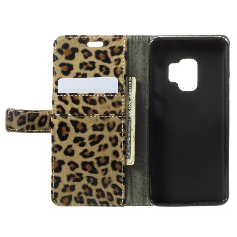 Flip Cover Samsung Galaxy S9 Leopard