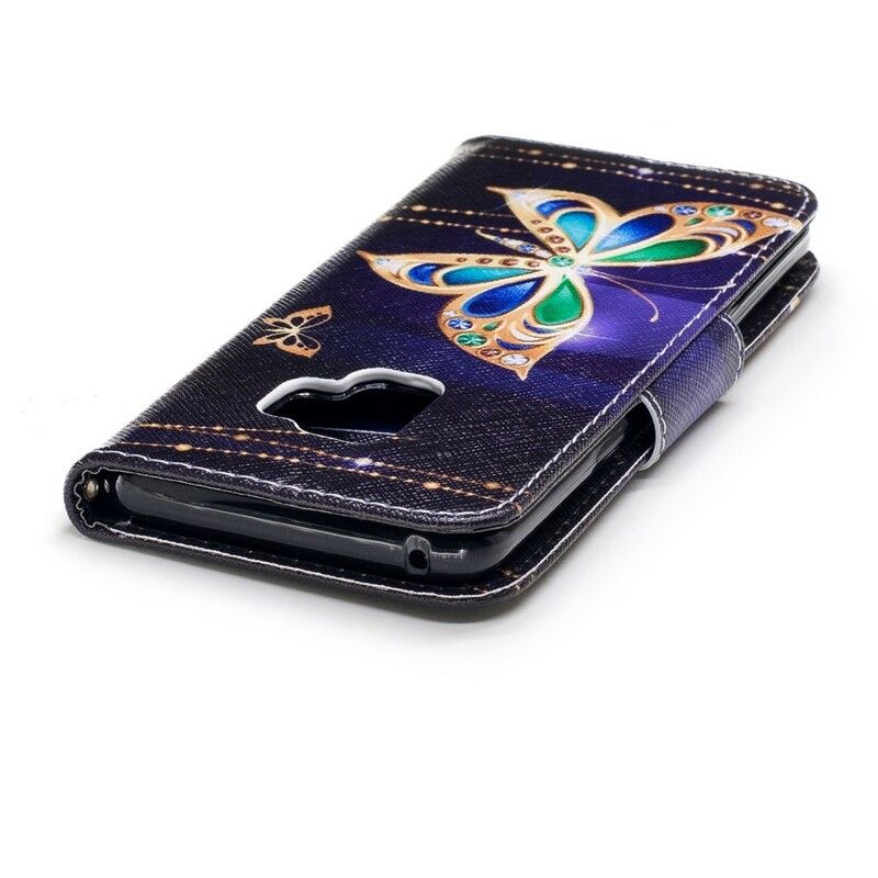 Flip Cover Samsung Galaxy S9 Magisk Sommerfugl