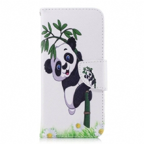 Flip Cover Samsung Galaxy S9 Panda På Bambus