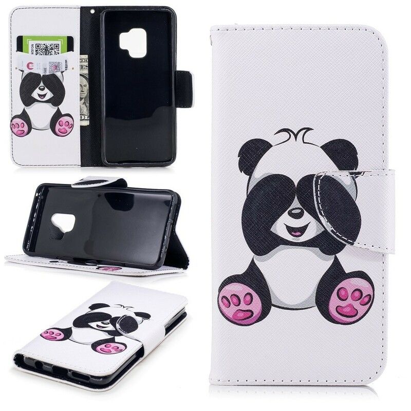 Flip Cover Samsung Galaxy S9 Panda Sjov