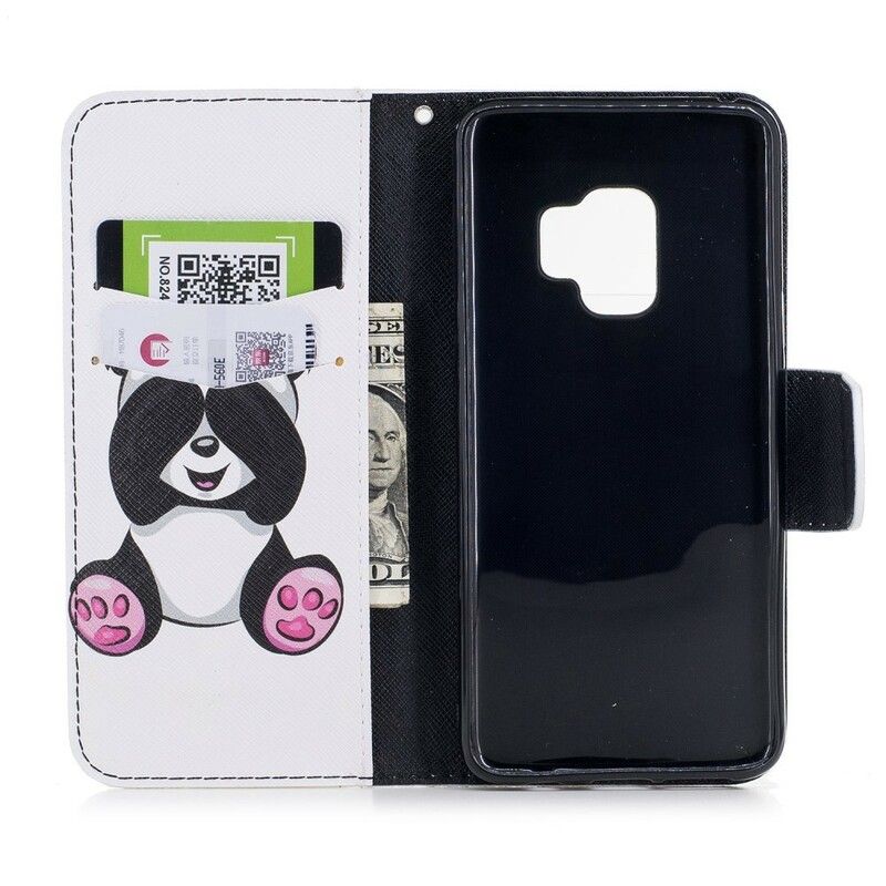 Flip Cover Samsung Galaxy S9 Panda Sjov