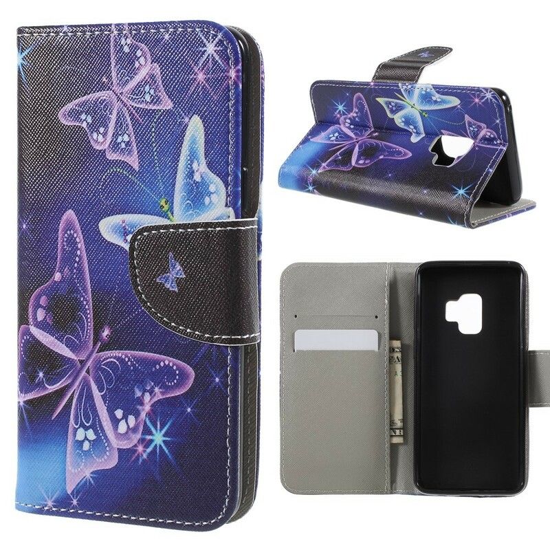 Flip Cover Samsung Galaxy S9 Sommerfugle