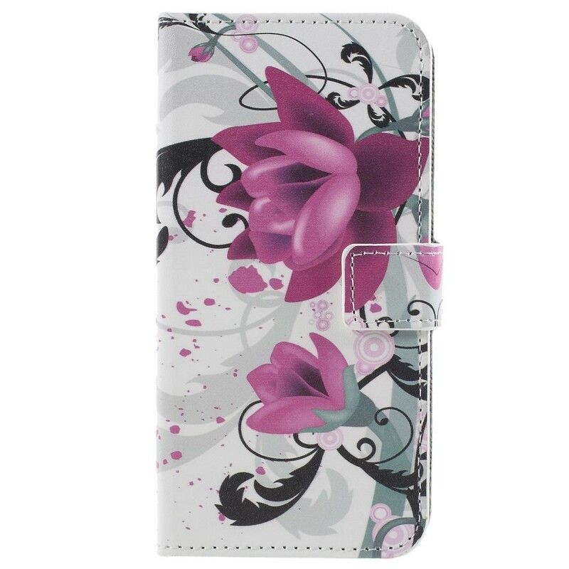 Flip Cover Samsung Galaxy S9 Sommerfugle Og Blomster