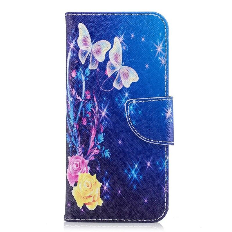 Flip Cover Samsung Galaxy S9 Sommerfugle Om Natten