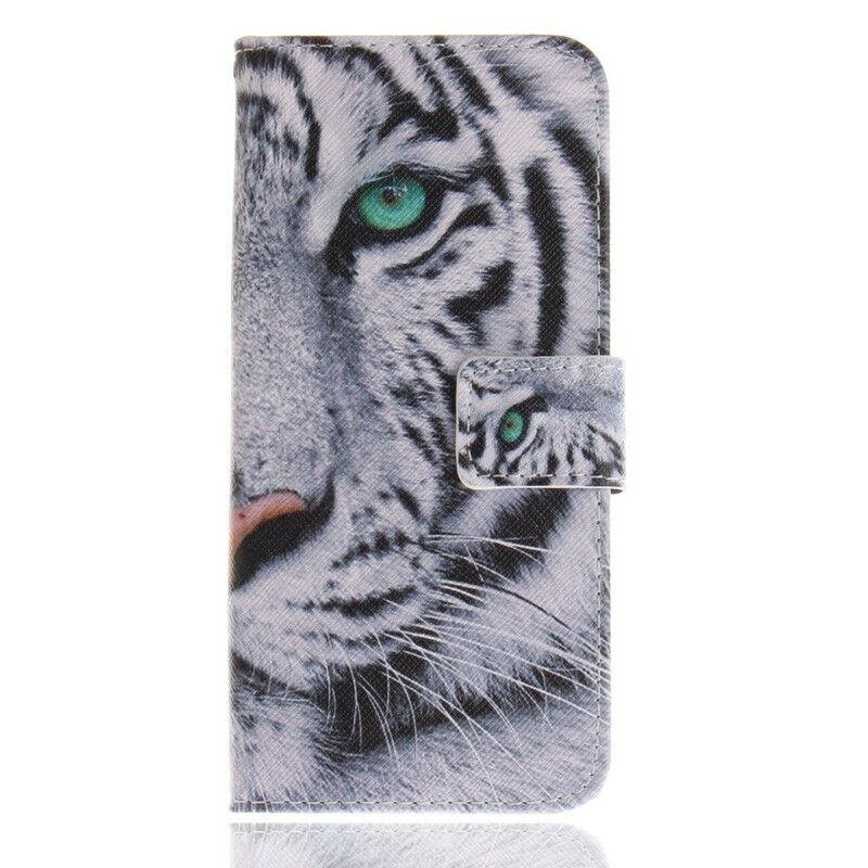 Læder Cover Samsung Galaxy S9 Tigeransigt