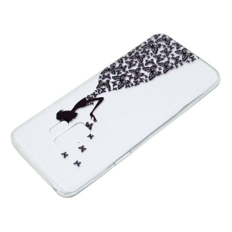 Mobilcover Samsung Galaxy S9 Transparent Sommerfuglekjole