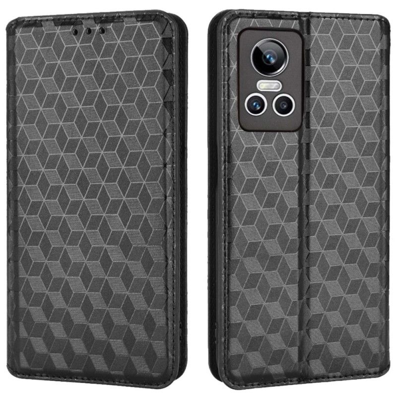 Cover Realme GT Neo 3 Flip Cover Plaid Mønstre