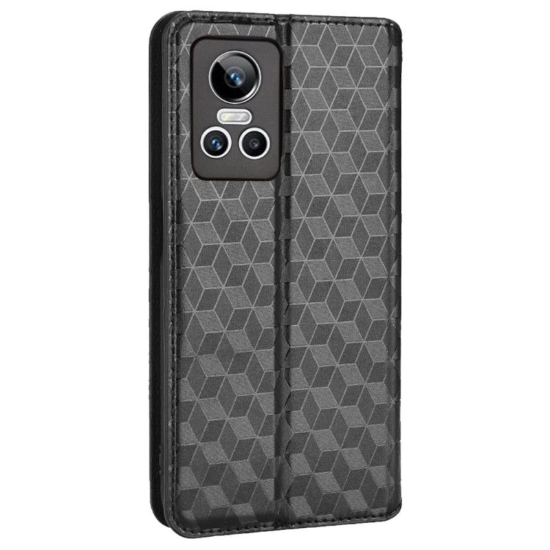 Cover Realme GT Neo 3 Flip Cover Plaid Mønstre