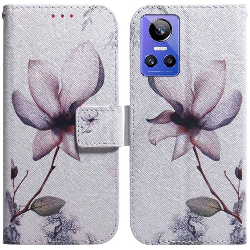 Flip Cover Realme GT Neo 3 Efemær Blomst