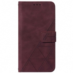 Flip Cover Realme GT Neo 3 Geometriske Mønstre