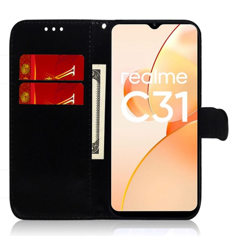 Flip Cover Realme GT Neo 3 Med Snor Stropspejl