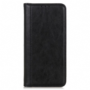 Cover Samsung Galaxy A03 Core Flip Cover Elegance Split Litchi Læder