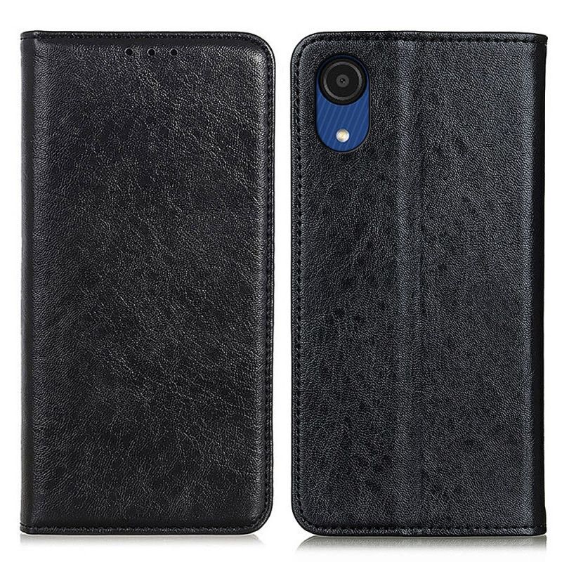 Cover Samsung Galaxy A03 Core Flip Cover Lædertekstur