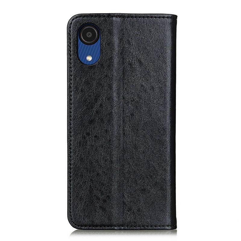 Cover Samsung Galaxy A03 Core Flip Cover Lædertekstur