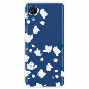 Cover Samsung Galaxy A03 Core Små Hvide Blomster