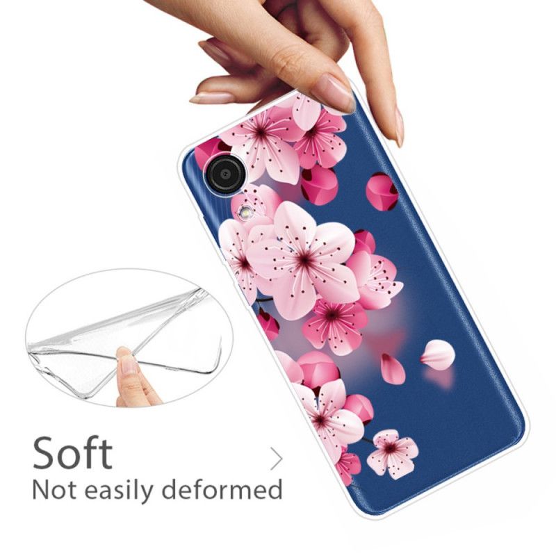 Cover Samsung Galaxy A03 Core Små Lyserøde Blomster