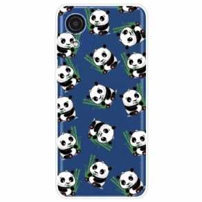 Cover Samsung Galaxy A03 Core Små Pandaer