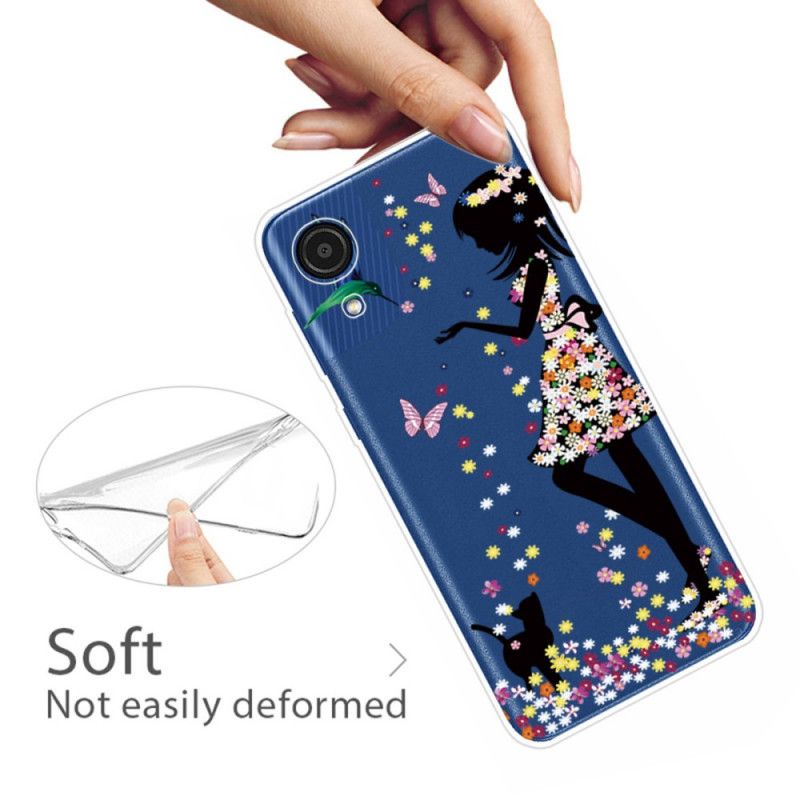 Cover Samsung Galaxy A03 Core Smukt Blomsterhoved