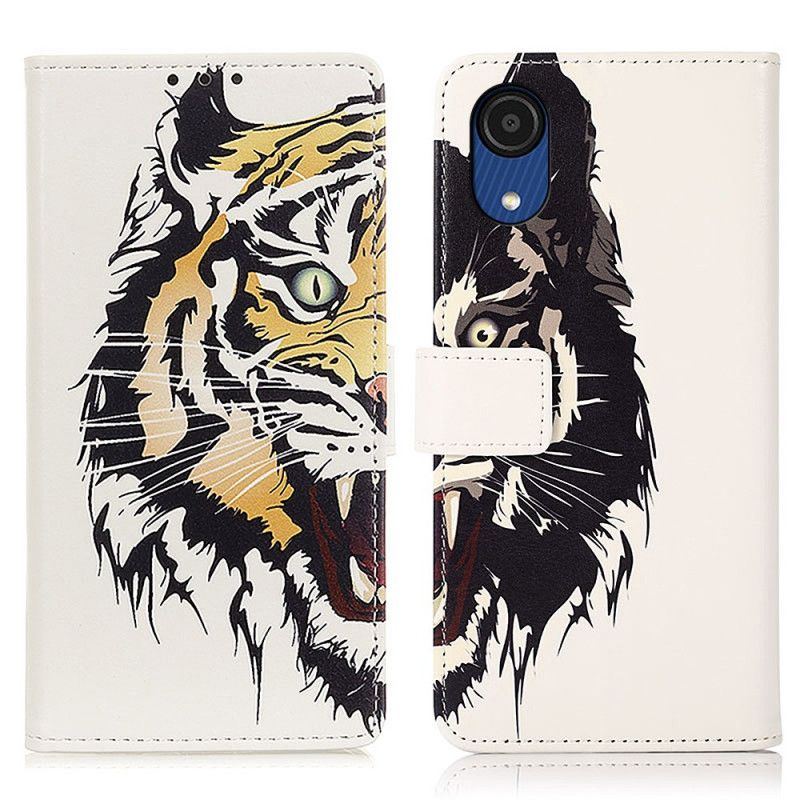 Flip Cover Samsung Galaxy A03 Core Hærd Tiger