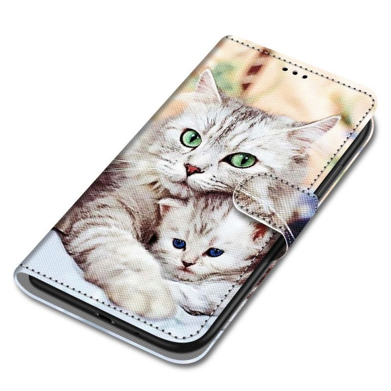 Flip Cover Samsung Galaxy A03 Core Kattefamilie