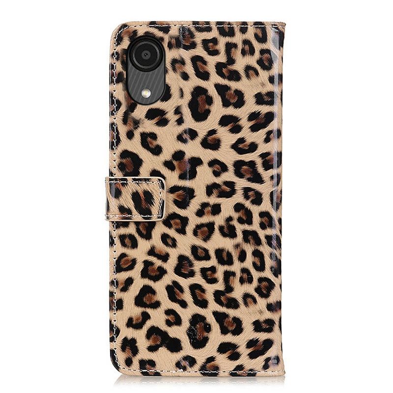 Flip Cover Samsung Galaxy A03 Core Leopard