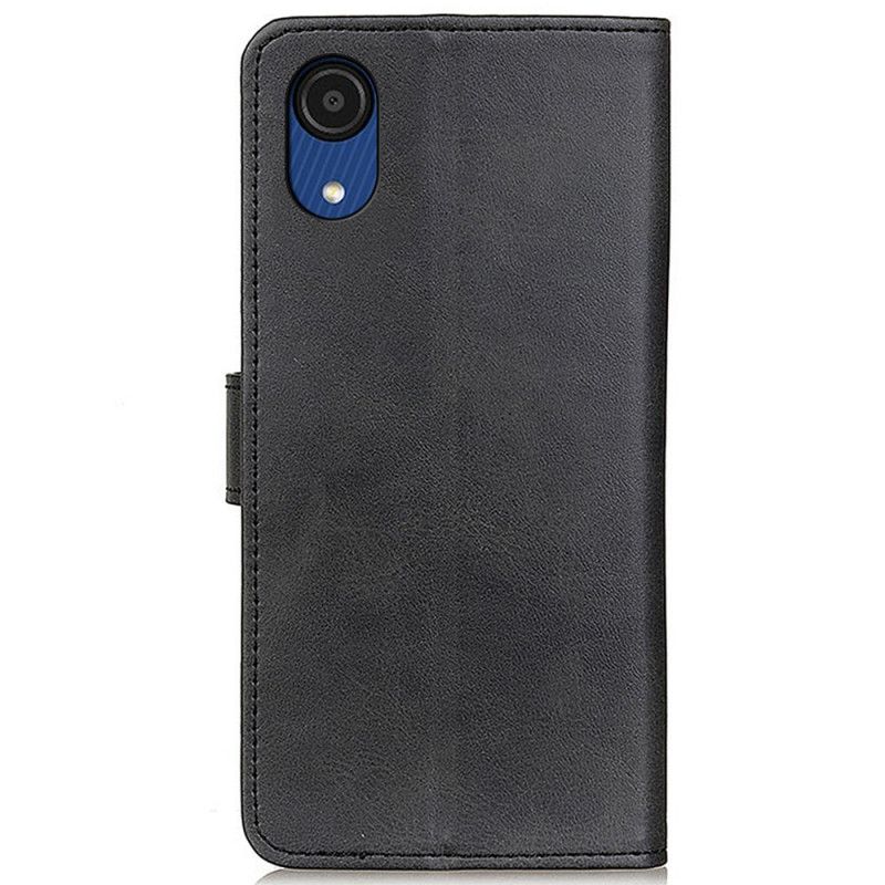 Flip Cover Samsung Galaxy A03 Core Mat Lædereffekt