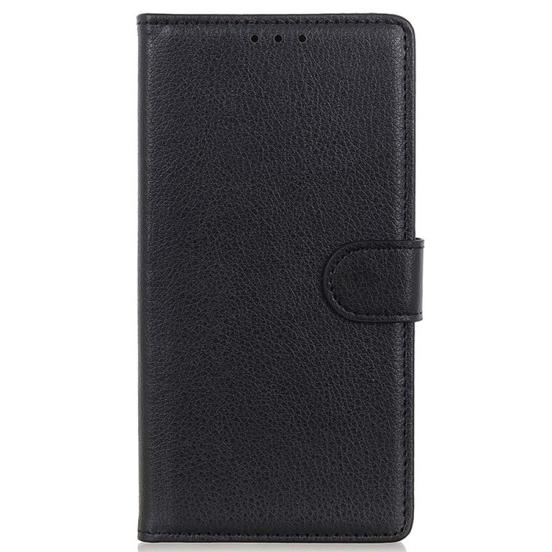 Flip Cover Samsung Galaxy A03 Core Traditionelt Litchi-læder