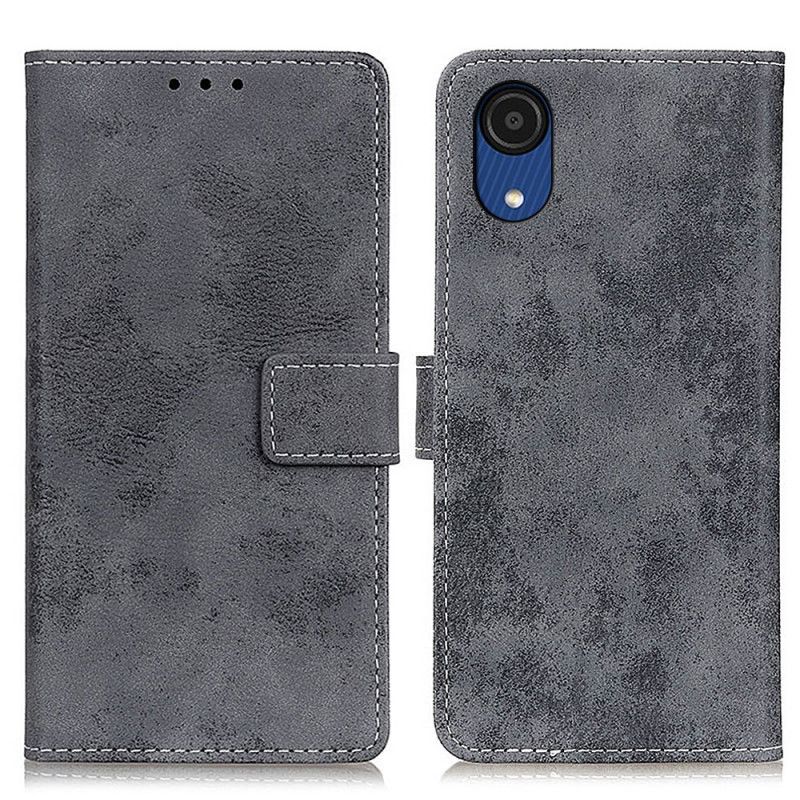 Flip Cover Samsung Galaxy A03 Core Vintage Lædereffekt