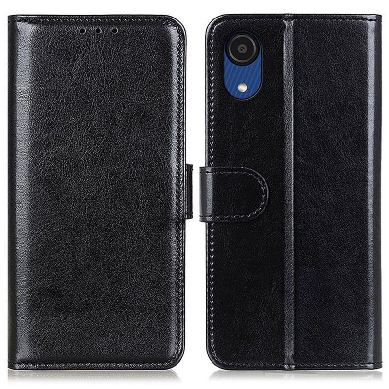 Læder Cover Samsung Galaxy A03 Core Iskold Finhed